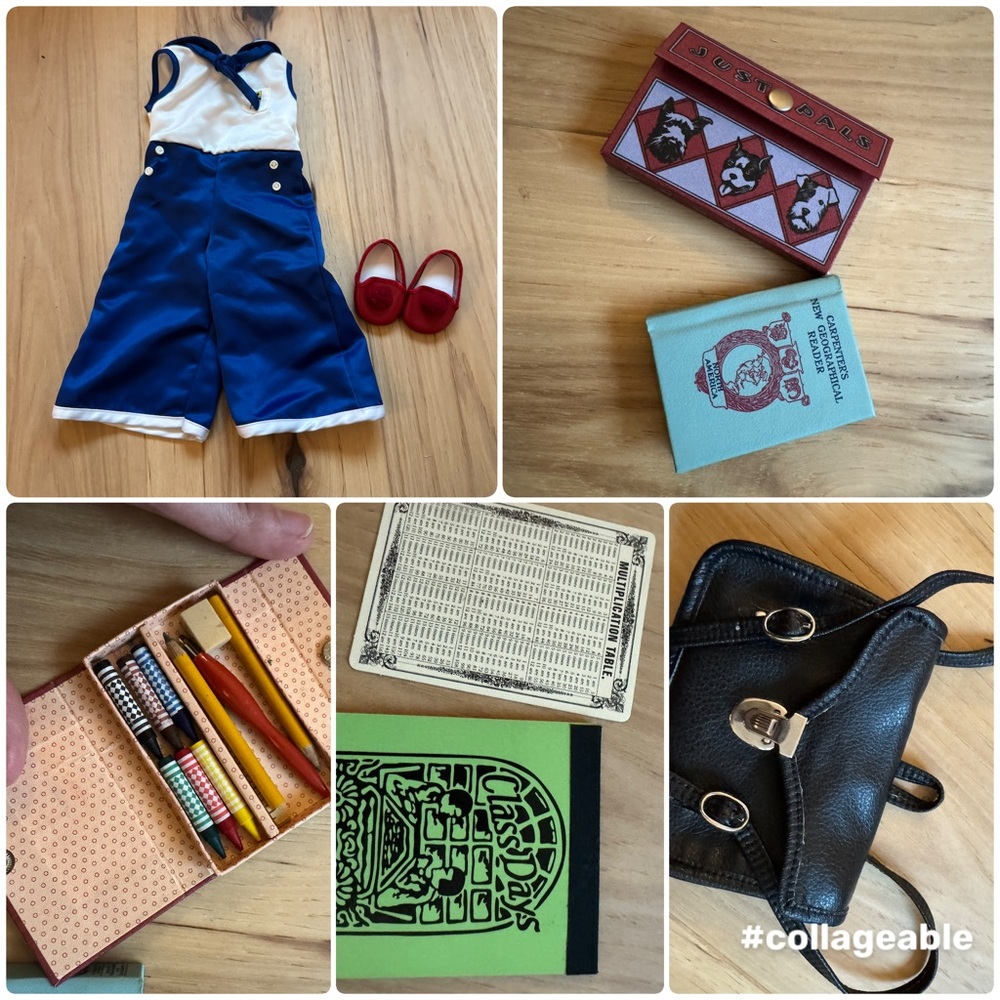 Vintage Kit Bundle - book bag and pajamas